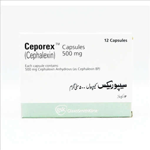 Picture of Ceporex 500mg Cap 1x12s